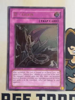 D - Chain POTD-EN050 Ultimate Rare 1st Edition YuGiOh! NM EURO Print - Image 3