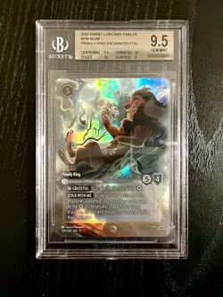 Disney Lorcana Fabled - Scar Finally King (Enchanted) 239/204 BGS 9.5 GEM MINT - Image 2