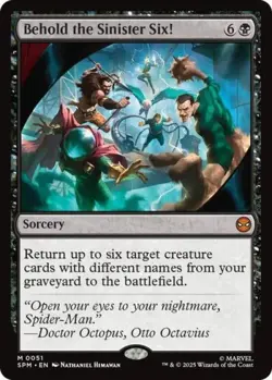 ~ Behold the Sinister Six! ~ NM ~ Marvel's Spider-Man ~ MTG ~ - Image 1