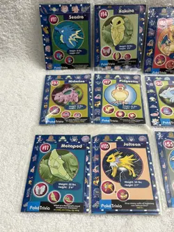 1999 Pokemon PokeTrivia Card Lot of 16 BurgerKing Promo Charizard Blastoise - Image 3