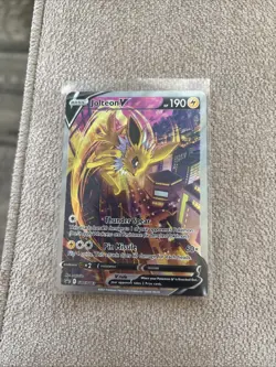 Jolteon v SWSH183 Pokemon TCG Sword & Shield Holo Black Star Promo Card NM - Image 1