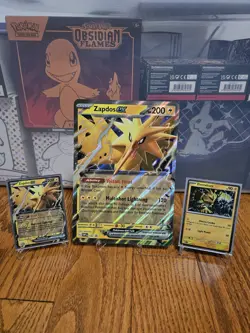 Zapdos Ex Collection Box Promo Cards - Scarlit & Violet Pokemon 151 - NM - Image 1