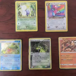 Pokemon TCG Five Card Vintage Lot Holo Rare Cards LP-NM - Image 1