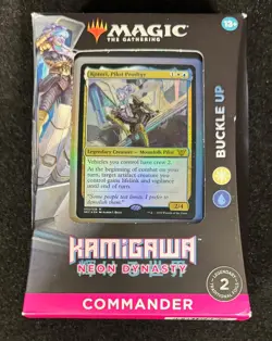 Magic the Gathering MTG KAMIGAWA NEON DYNASTY Commander Deck BUCKLE UP - Image 1