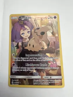 2019 Pokemon TCG Mimikyu 245/236 Cosmic Eclipse Secret Rare Character Card NM - Image 1