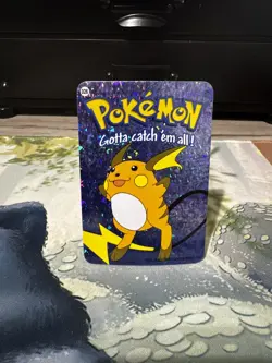 Raichu #26 - Vintage Vending Machine Prism Sticker 2000 - Pokemon Card - Image 1