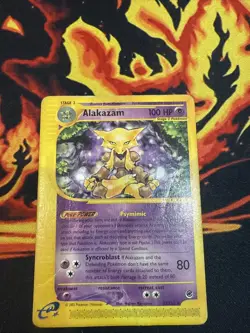 Pokemon TCG Alakazam Expedition Base Set 33/165 Regular Rare - Image 1