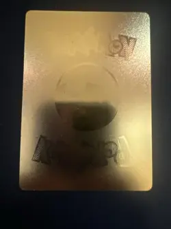 2024 Pokemon Gold Foil Fan Art Card Mega Mimikyu Ex Hp 350 159/300 - Image 2