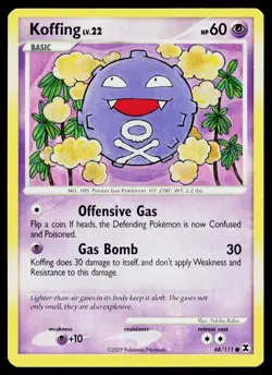 Koffing 68/111 Common Rising Rivals Pokemon Lightly Played - Image 1