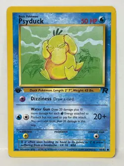 Pokemon Psyduck Team Rocket 1st Edition 65/82 - LP - Image 1