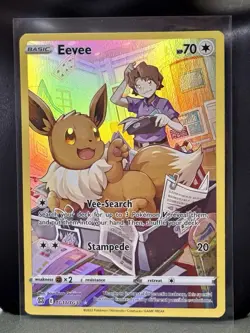 Eevee TG11/TG30 Ultra Rare Full Art Holo Brilliant Stars Trainer Gallery Pokemon - Image 2