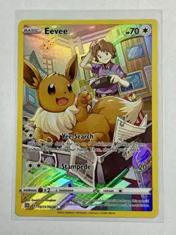 Eevee TG11/TG30 Ultra Rare Full Art Holo Brilliant Stars Trainer Gallery Pokemon - Image 3