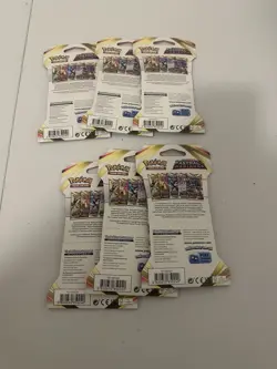 6 Pack Bundle Astral Radiance Pokemon Sword & Shield Sleeved Booster Packs - Image 2