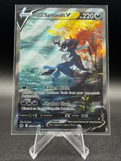 Hisuian Samurott V GG51/GG70 Crown Zenith: Galarian Gallery Holo Pokemon TCG - Image 1