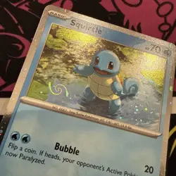 HD🌀Swirl Pokemon 151 Promo Card Set Charmander, Bulbasaur & Squirtle - Image 5