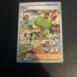 Pokemon Card - Clive 236/091 SIR - Scarlet & Violet : Paldean Fates - NM {717} - Image 1