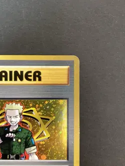 [P158]Pokemon Card Lt. Surge Trainer Vintage FOIL Rare Japanese Old back NM - Image 3