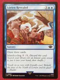 Magic The Gathering LOTR TALES OF MIDDLE-EARTH LORIEN REVEALED blue card MTG - Image 1
