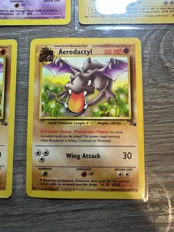 Pokemon Wotc Fossil 5 Rare Vintage Card Collection Lot Moltres Zapdos Haunter - Image 5