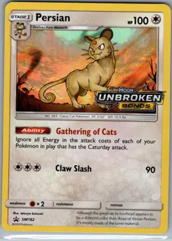 Persian - (Prerelease) SM182 SM Promos - Pokemon Card - NM - Image 1