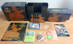 Pokemon TCG Shining Fates Elite Trainer Box ETB Opened Box Cards Dice - Image 1