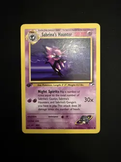 Pokemon Card - Sabrina's Haunter Gym Heroes 58/132 Uncommon 1st Edition - Image 1