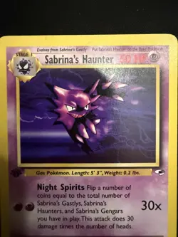 Pokemon Card - Sabrina's Haunter Gym Heroes 58/132 Uncommon 1st Edition - Image 4