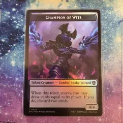 Champion Of Wits 5 / Zombie 3 - Token - Foil - DRC - NM - MTG - Image 1