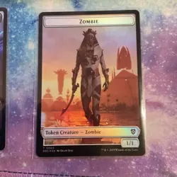 Champion Of Wits 5 / Zombie 3 - Token - Foil - DRC - NM - MTG - Image 2