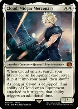 Magic The Gathering Final Fantasy - Cloud, Midgard Mercenary - 0010 - Image 1