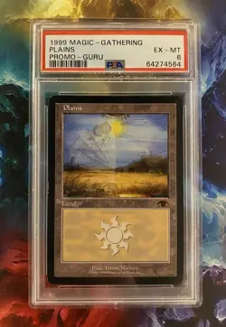 Magic: The Gathering Plains Guru Promo 1999 PSA 6 - Image 1