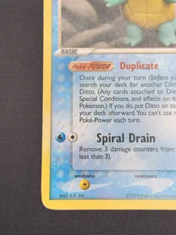 Pokemon TCG Ditto 64/113 Squirtle EX Delta Species 2005 Card - Image 4