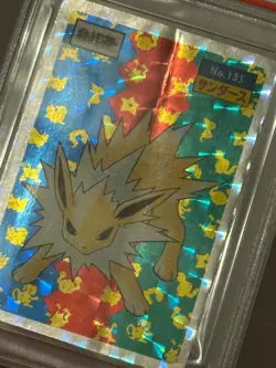 Pokemon Topsun Japanese Jolteon #135 Holo Foil 1995 Pocket Monster PSA 2 Graded - Image 3