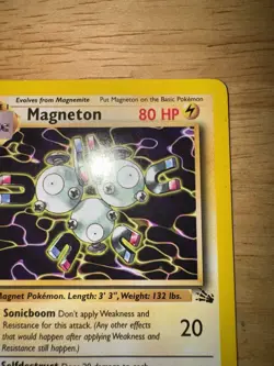 Pokemon TCG WOTC Fossil Magneton 26/62 Non Holo Rare Unlimited LP - Image 3
