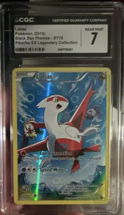 Pokemon (2015) Latias Black Star Promo XY78 Full Art Holo CGC 7 - Image 1