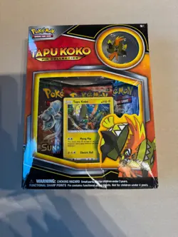 Pokemon TCG Tapu Koko Pin Sammlung Factory Sealed Box !slight Damage! - Image 1