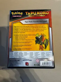 Pokemon TCG Tapu Koko Pin Sammlung Factory Sealed Box !slight Damage! - Image 3