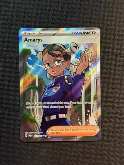 Amarys 132/131 Full Art Prismatic Evolutions Pokemon English Near Mint - Image 1