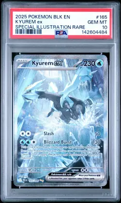 Pokemon PSA 10 Kyurem ex 165/086 Special Illustration Rare Black Bolt - Image 1