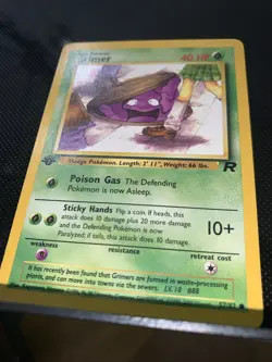 Grimer 57/82 1st Edition - Team Rocket 2000 - Pokemon TCG WOTC - Near Mint - Image 3