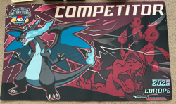 Pokemon - Mega Charizard X Play Mat [EUIC London 2026 Competitor Exclusive] - Image 1