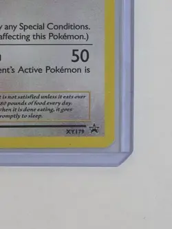 💥💥 SNORLAX - XY179 XY179 HOLOFOIL P XY PROMO POKEMON MP 2016 Card TCG - Image 5
