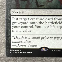 Reanimate – Commander Collection Black (CC2) #5 Non-Foil NM Magic the Gathering - Image 4