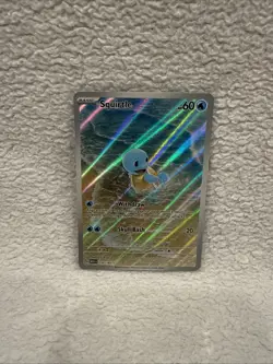 Pokemon Squirtle Illustration Rare Holo Scarlet & Violet 151 Card 170/165 - Image 1