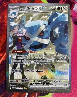 Steven's Metagross ex 289/217 ME Ascended Heroes SIR Holo Pokemon - Image 1