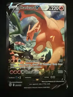 Charizard V 154/172 Brilliant Stars Ultra Rare PSA 10 Contender Pokemon GEM MINT - Image 1