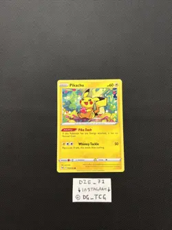 Pokemon Lost Origin - Pikachu - 052/196 - Common - M/NM - Image 2