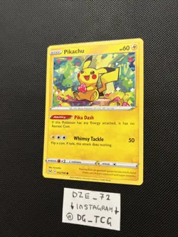 Pokemon Lost Origin - Pikachu - 052/196 - Common - M/NM - Image 3