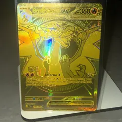 Phantasmal Flames 130/094 Mega Charizard X Ex 360hp Gold Pokemon Collectable PFL - Image 1