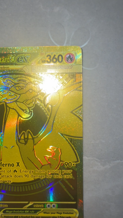 Phantasmal Flames 130/094 Mega Charizard X Ex 360hp Gold Pokemon Collectable PFL - Image 2